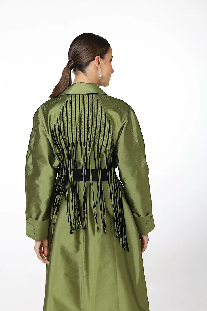 DOUBLE STITCHED TRENCH-COAT “HELLO SAMANTHA”