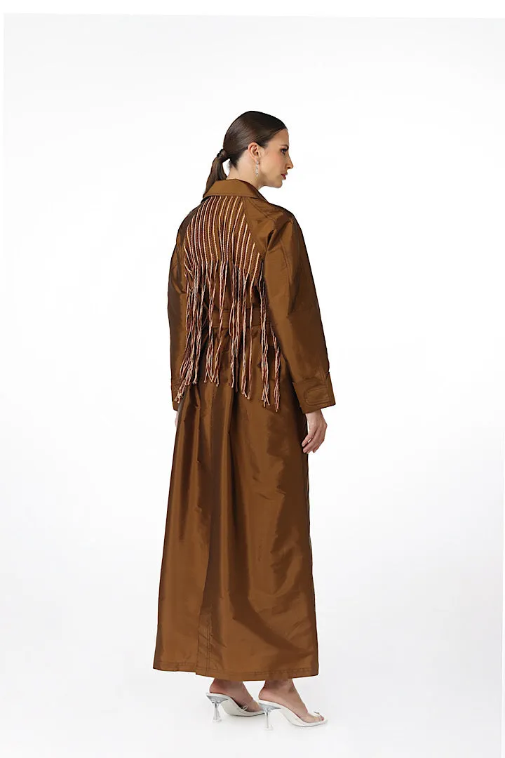 DOUBLE STITCHED TRENCH-COAT “HELLO SAMANTHA”
