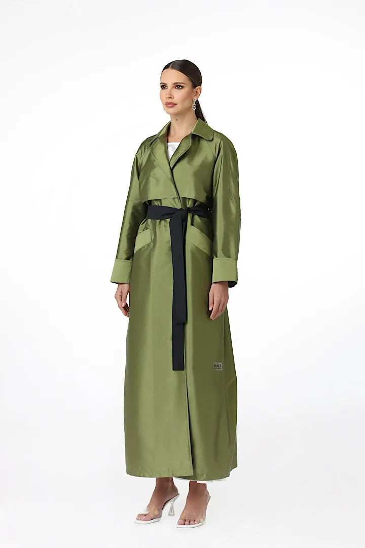 DOUBLE STITCHED TRENCH-COAT “HELLO SAMANTHA”