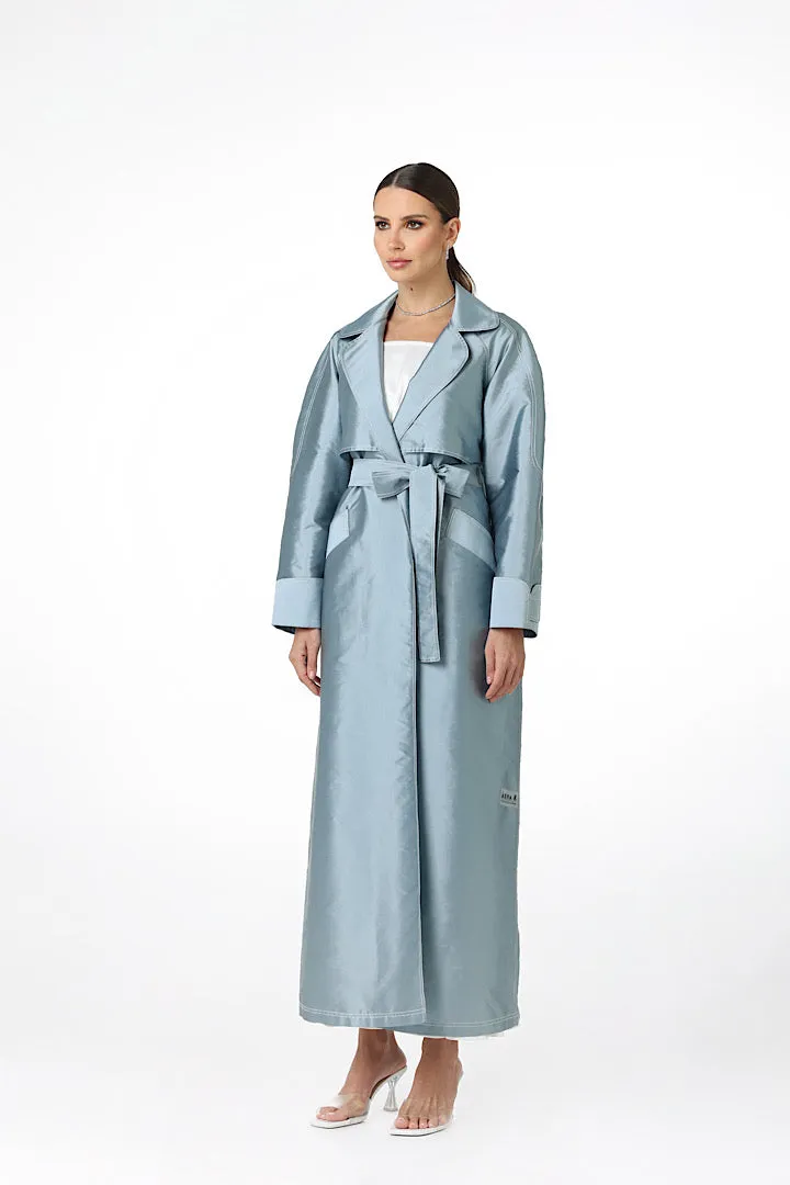 DOUBLE STITCHED TRENCH-COAT “HELLO SAMANTHA”