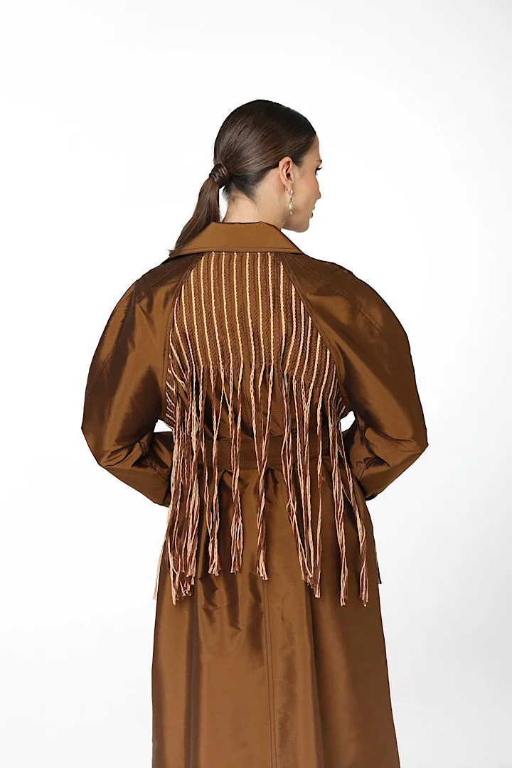 DOUBLE STITCHED TRENCH-COAT “HELLO SAMANTHA”