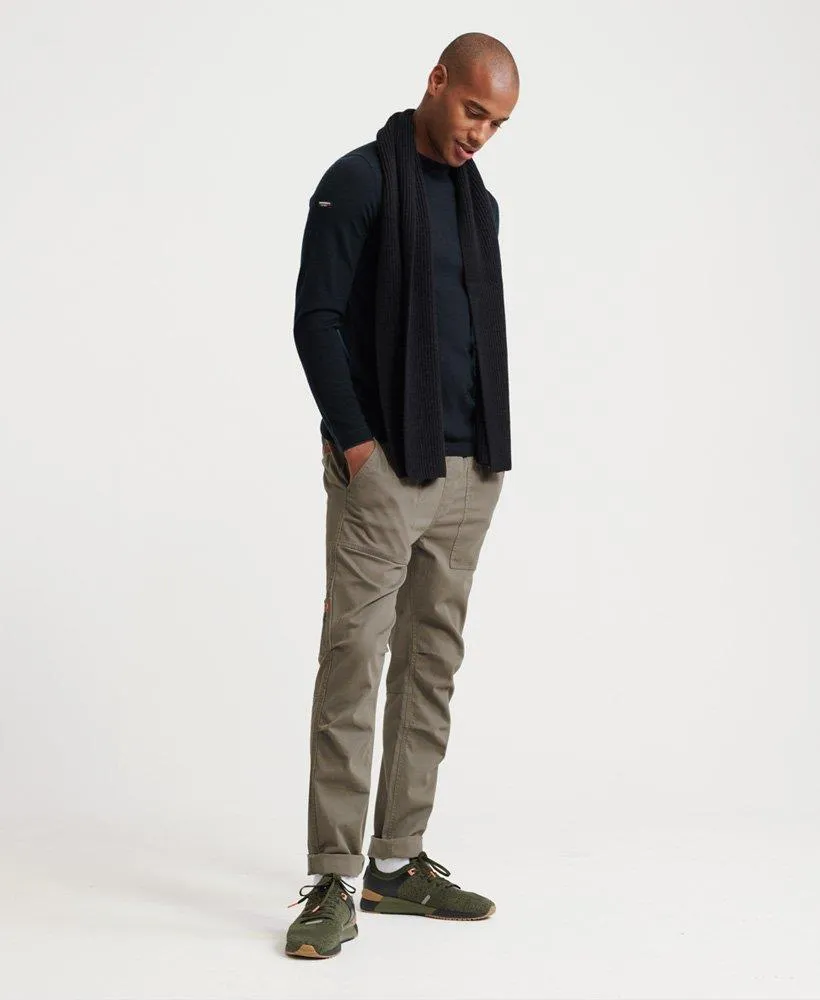 Edit Merino Crew Jumper (Nightwatch Black)