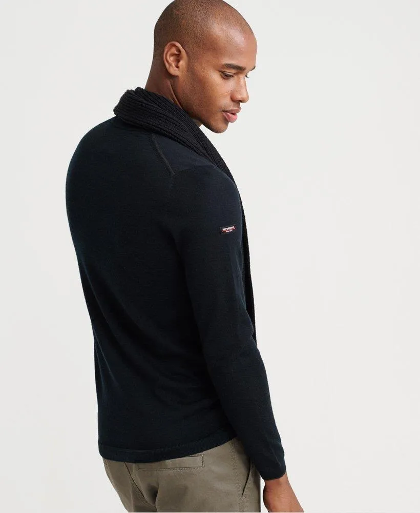 Edit Merino Crew Jumper (Nightwatch Black)