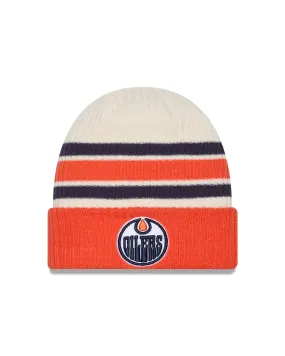 Edmonton Oilers NHL New Era Men's Vintage Beanie Knit Hat