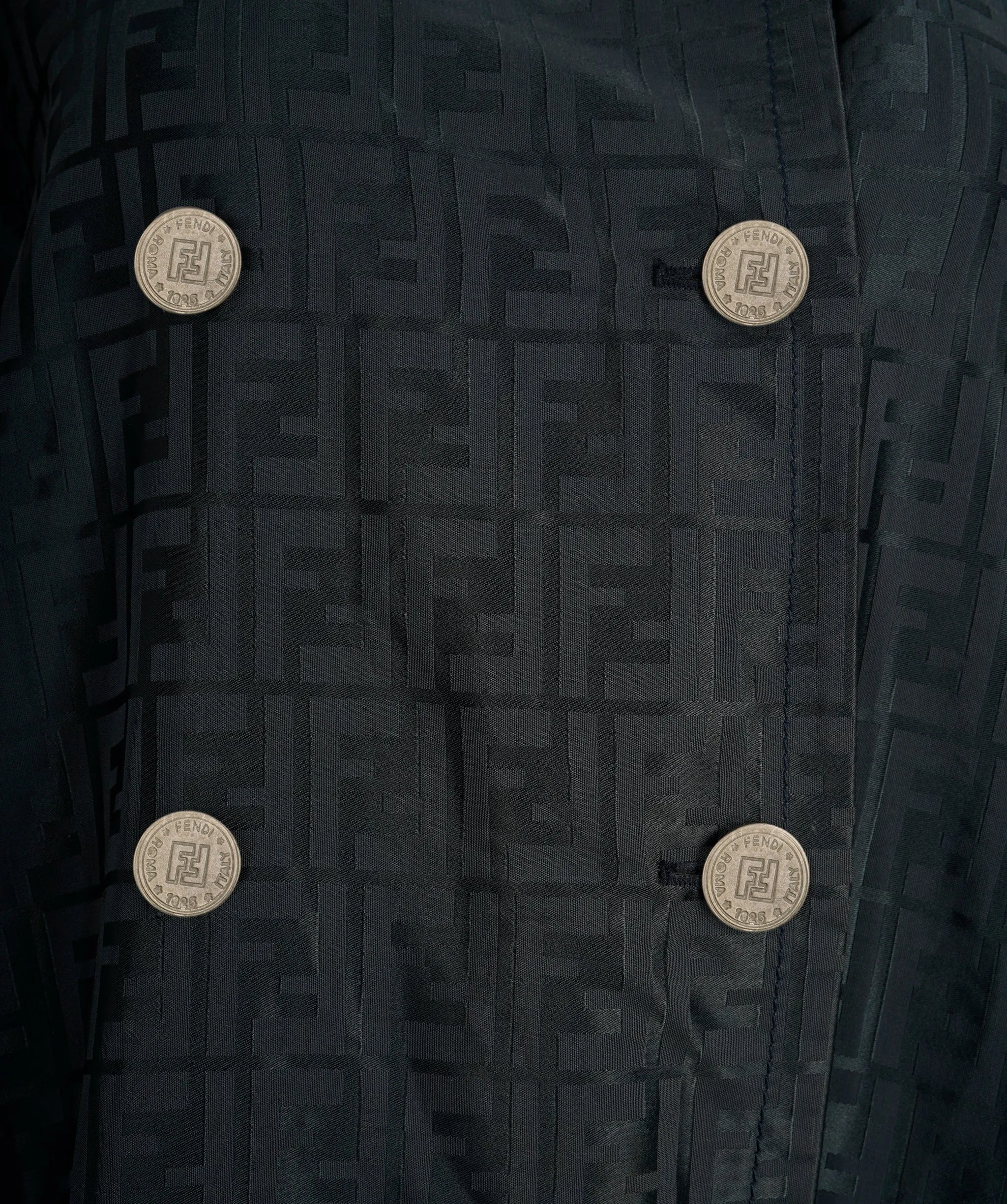 Fendi FF Trench Zucca Coat  ALL0538