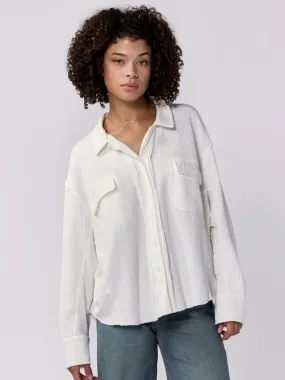 Foster Thermal Button Down in White