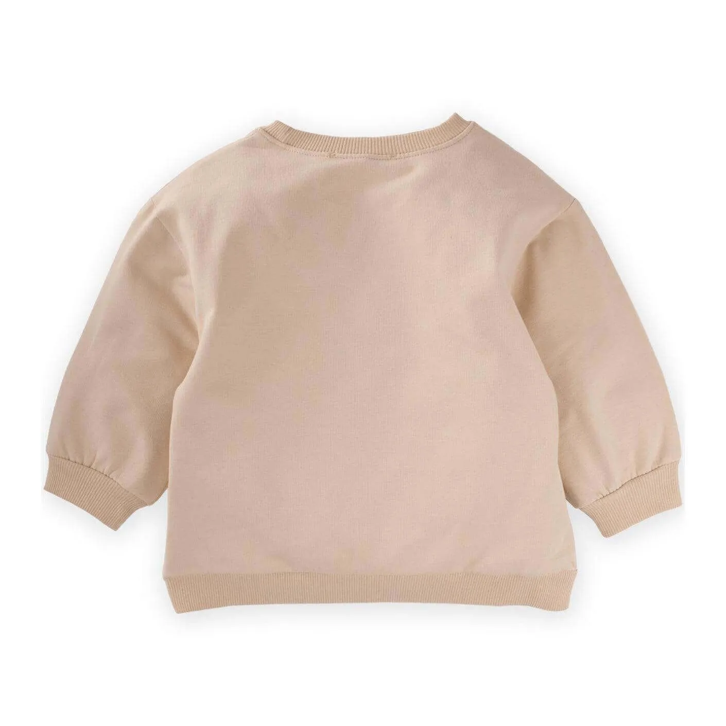 Fruit Embroidered Sweatshirt- Sand