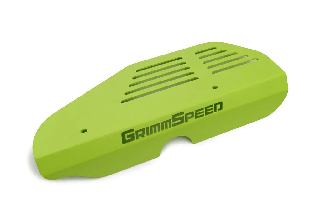 Grimmspeed Alternator Cover NEON GREEN - Subaru Turbo EJ Engine - 099050