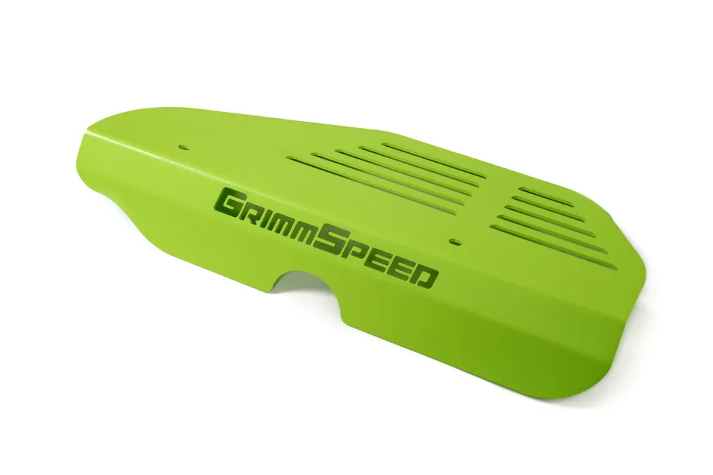 Grimmspeed Alternator Cover NEON GREEN - Subaru Turbo EJ Engine - 099050