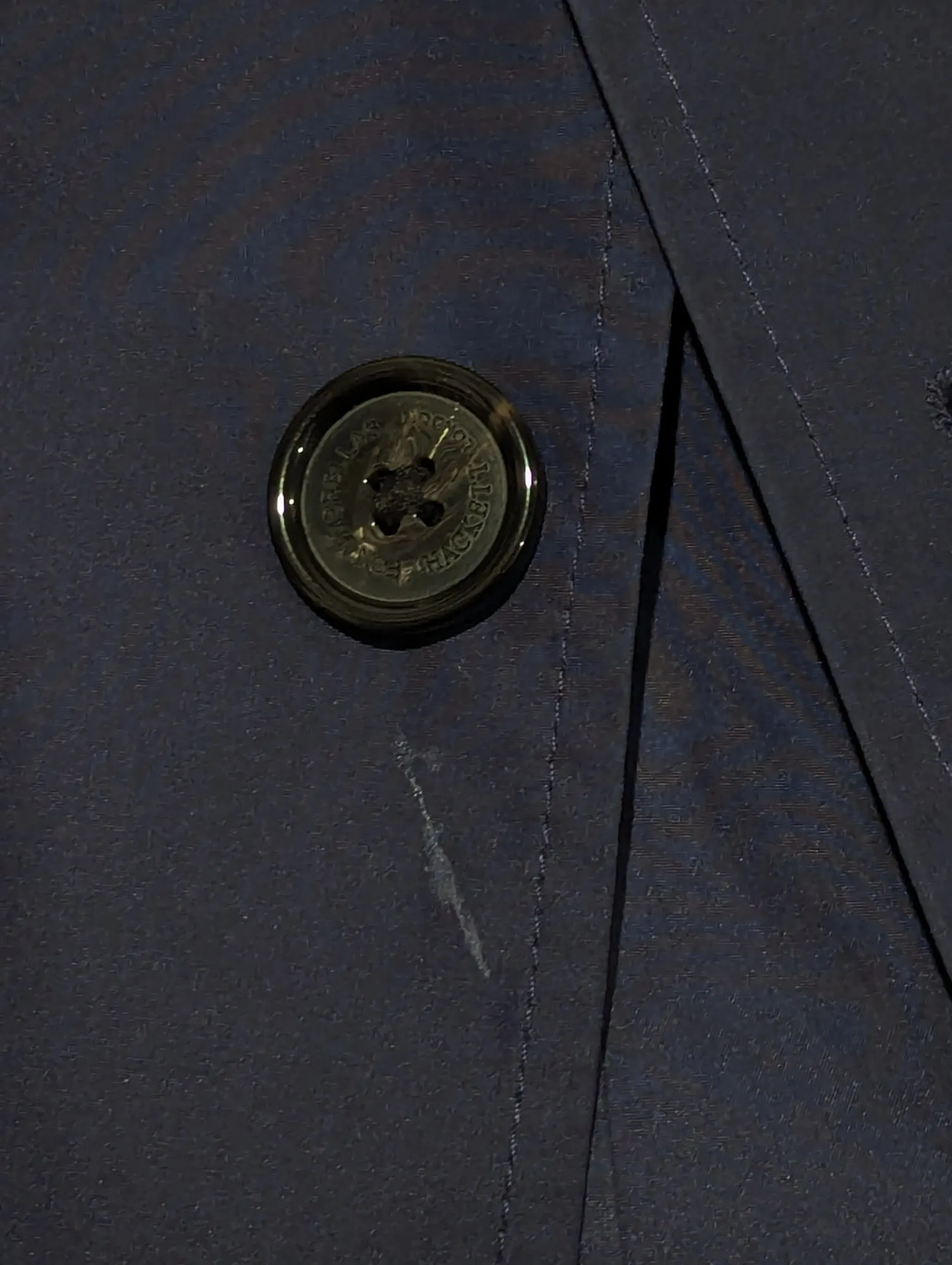 Hackett x Fox Trench Coat 40R Navy Featherweight Polyester