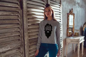 Hipster Beard Sweatshirt Women Sweatshirt Woman