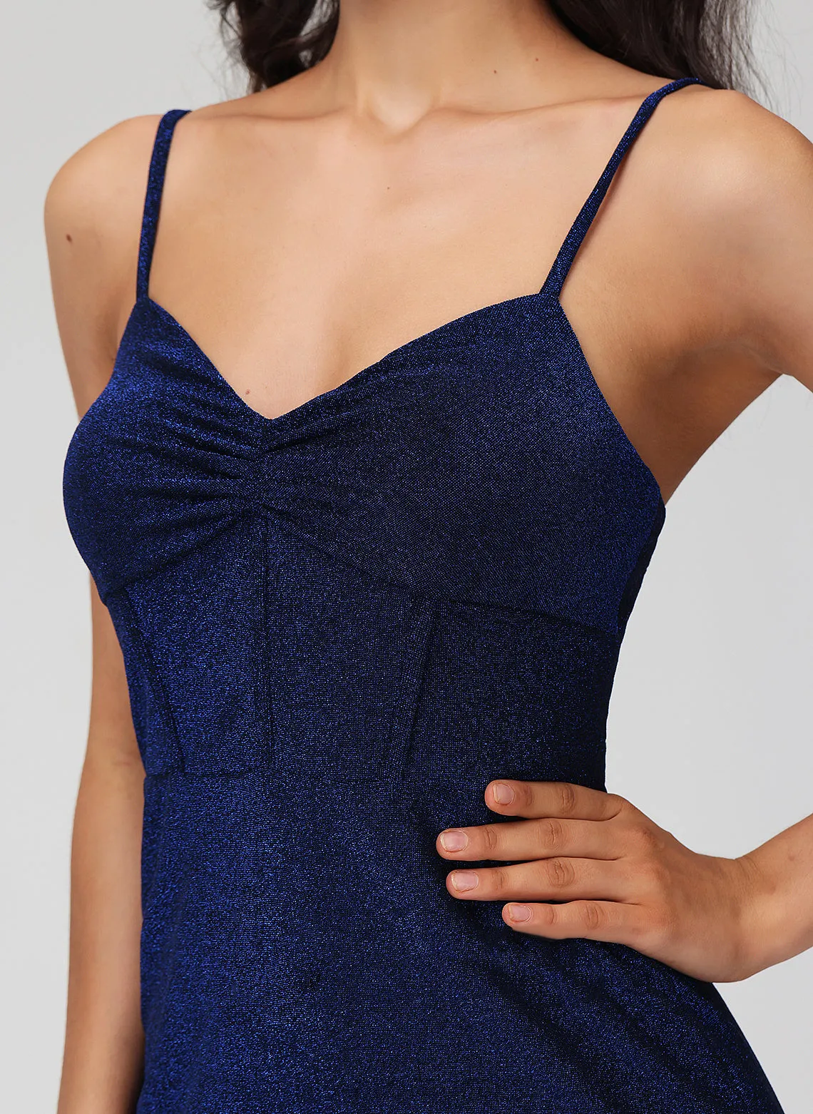 Jersey With Bodycon Sequins Dress Alisa Ruffle V-neck Short/Mini Homecoming Club Dresses