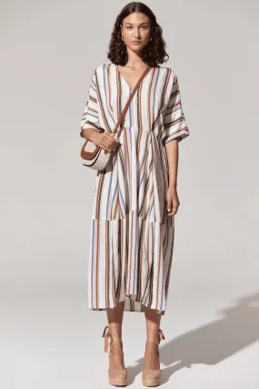 JET DAY DRESS JET MULTI STRIPE