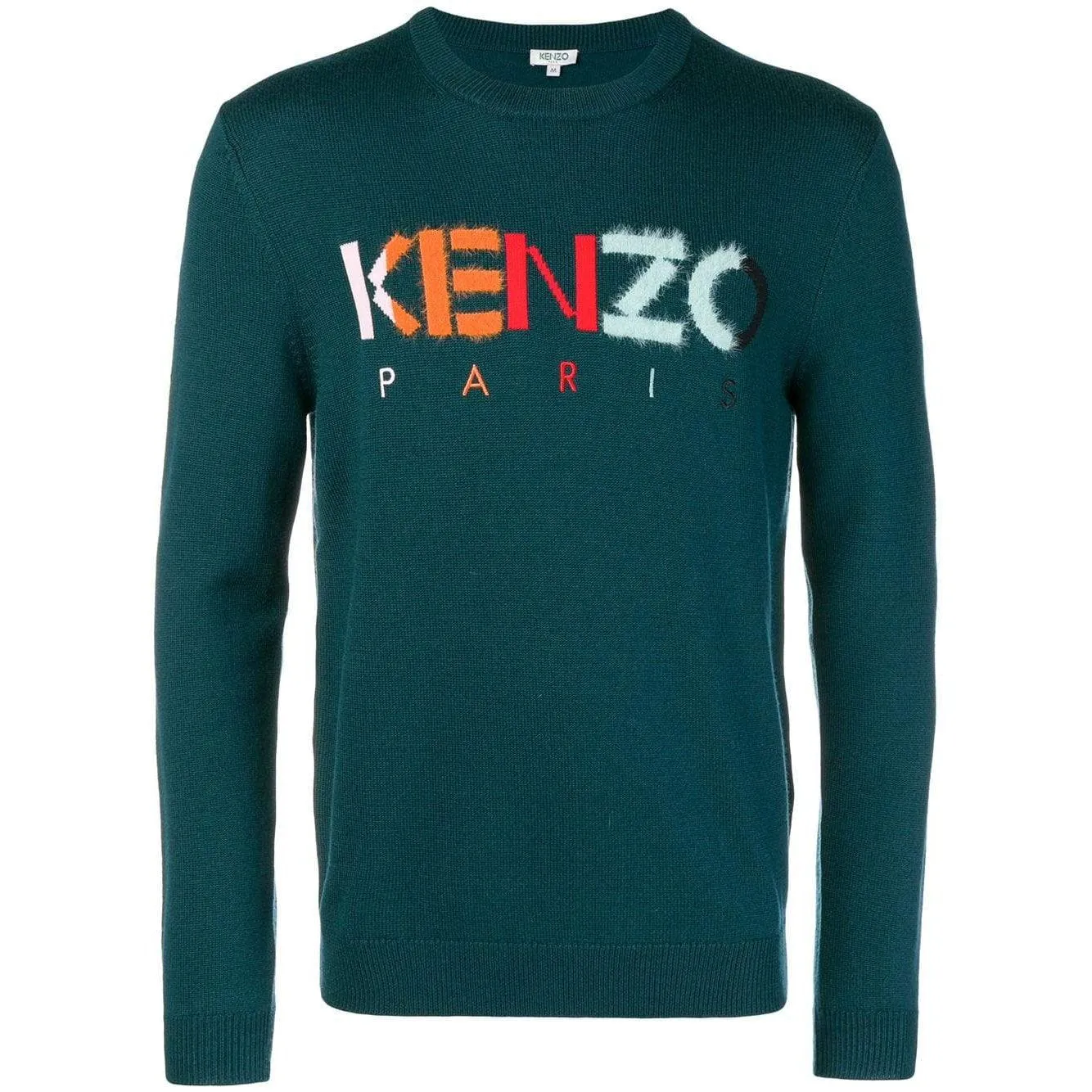 KENZO Paris Knit Crewneck Sweater, Pine