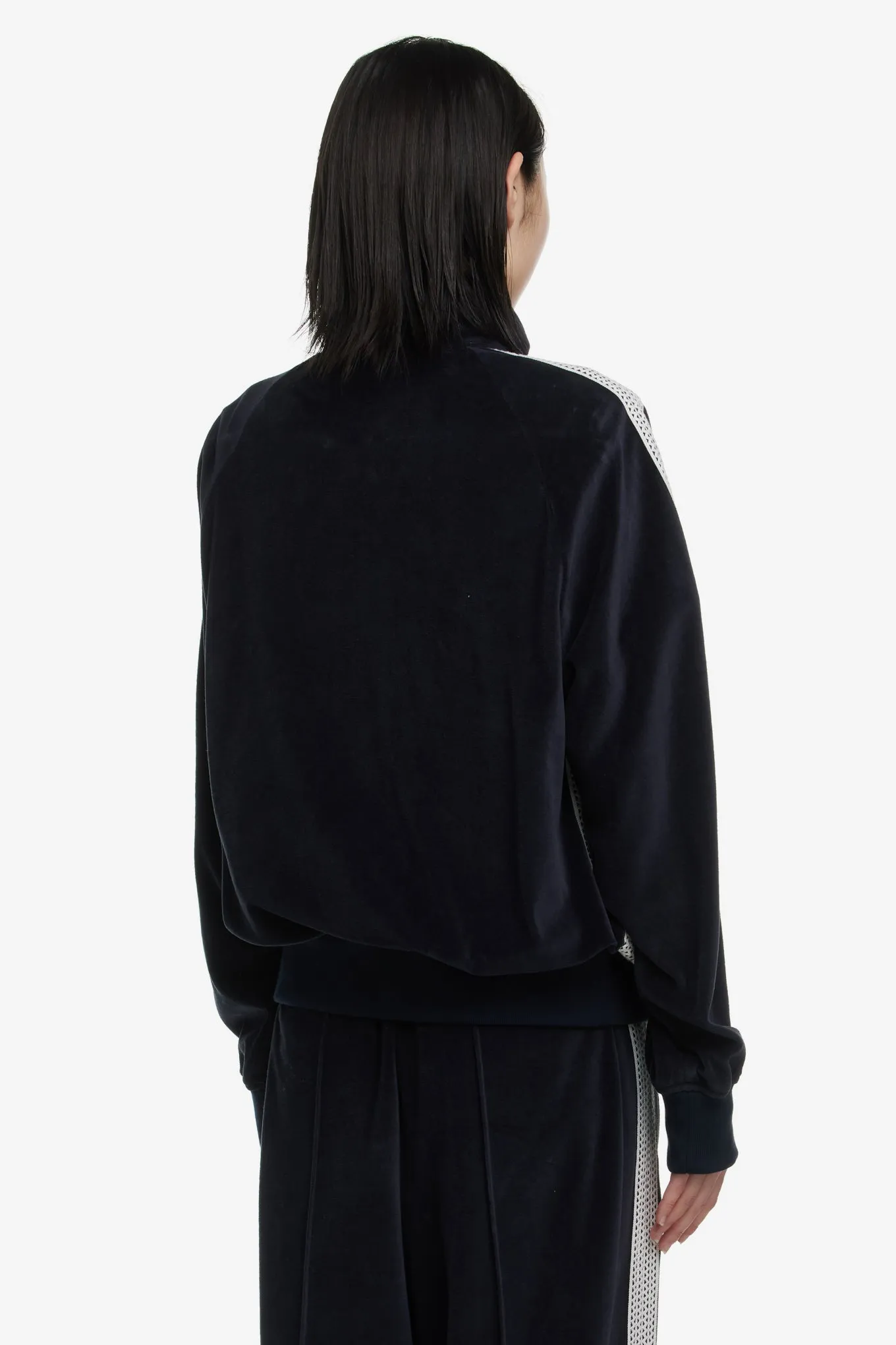 LACE VELOUR TRACK JACKET