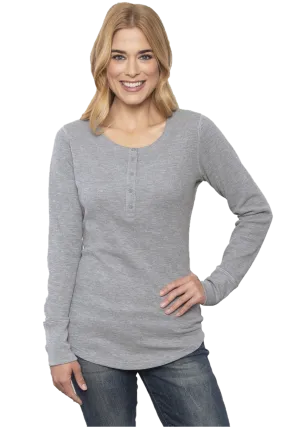 Ladies-Long Sleeve Thermal Waffle Shirt - ATC8064L