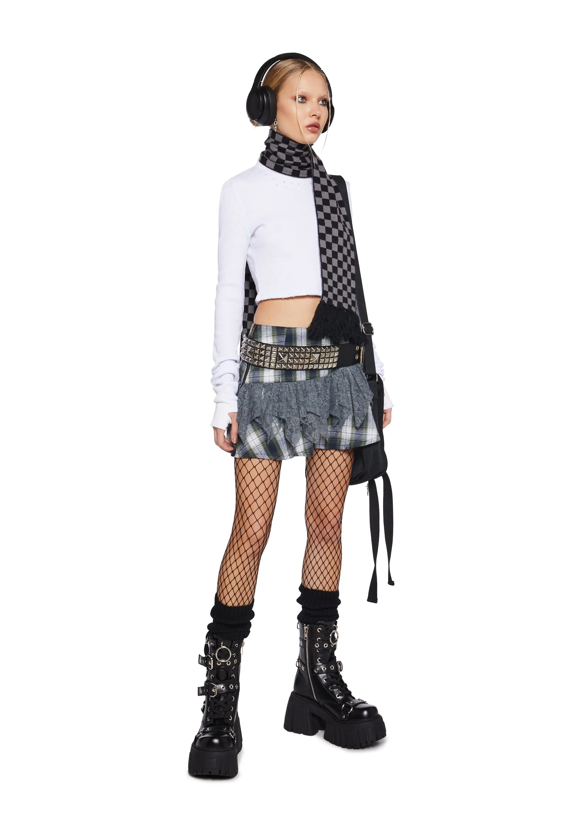 Late Night Talking Mini Skirt