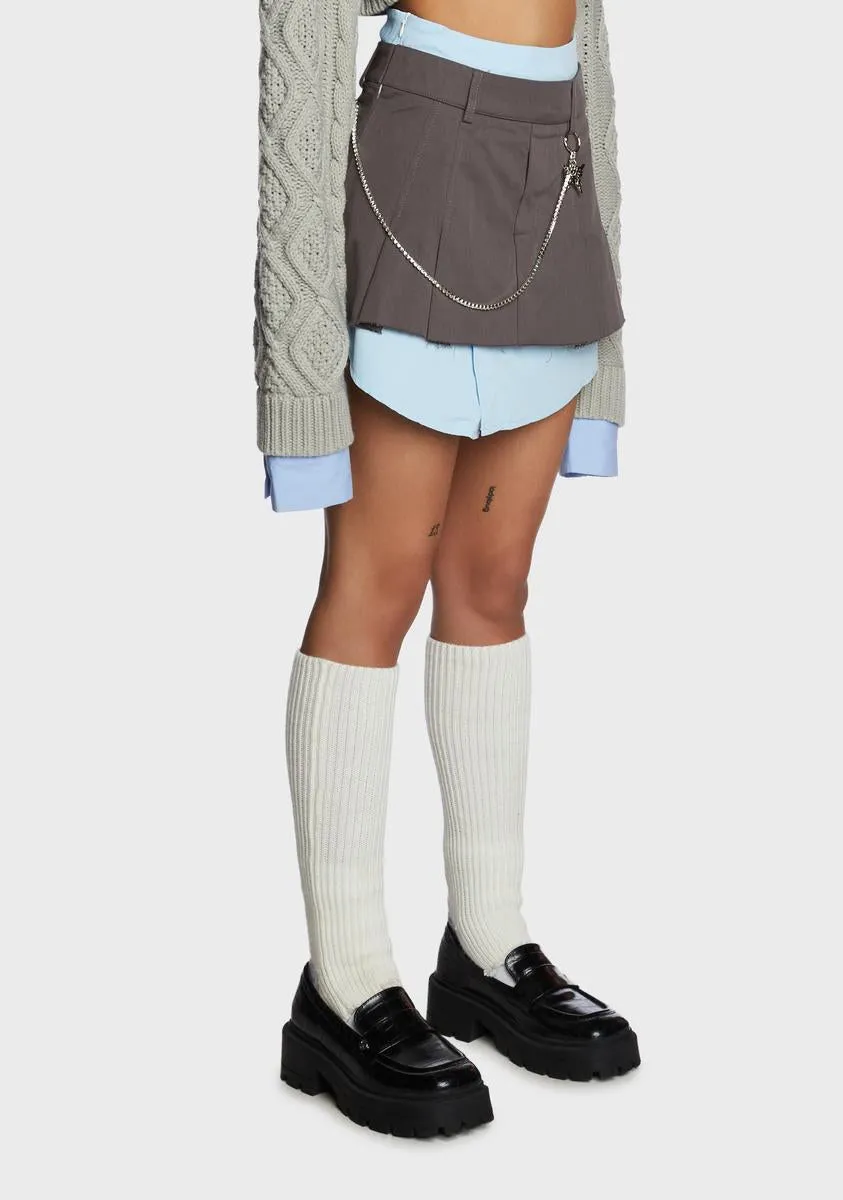 Locked In School Layered Skirt