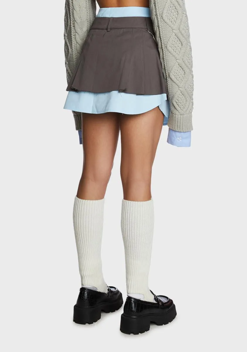 Locked In School Layered Skirt