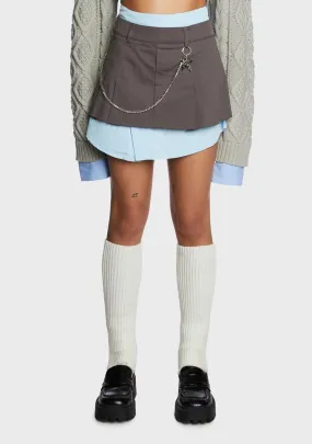 Locked In School Layered Skirt