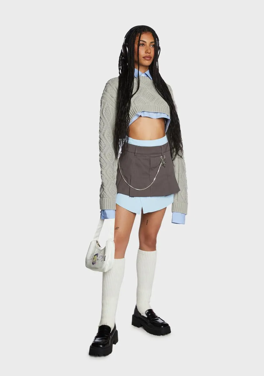 Locked In School Layered Skirt