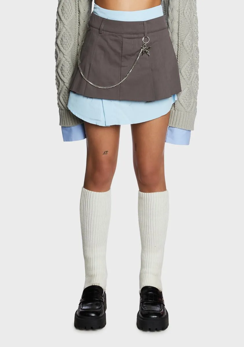 Locked In School Layered Skirt