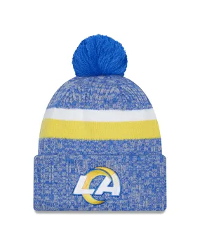Los Angeles Rams New Era 2023 Sideline - Sport Cuffed Pom Knit Hat - Blue