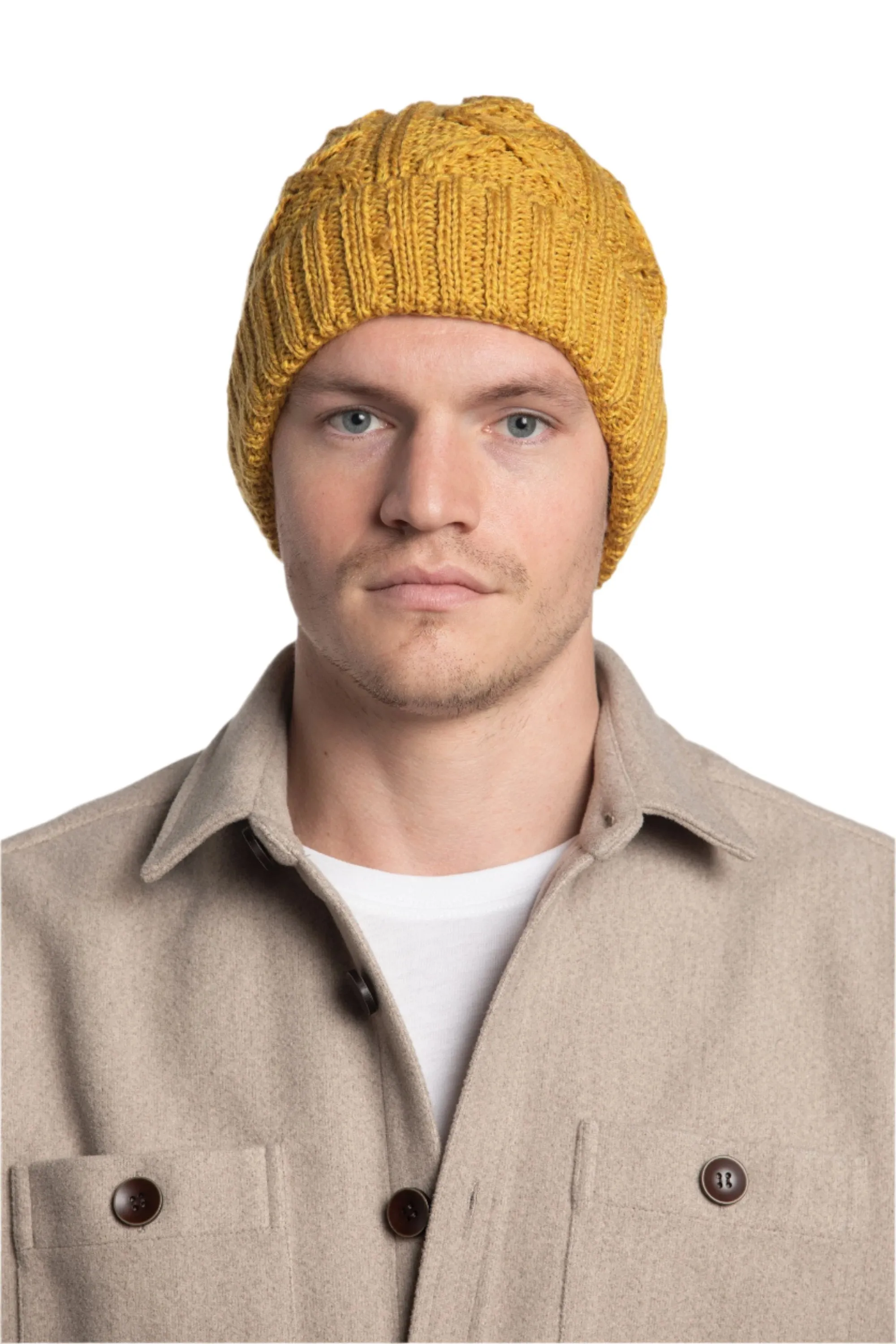 Made in Ireland Cable Knit Toque in Dijon