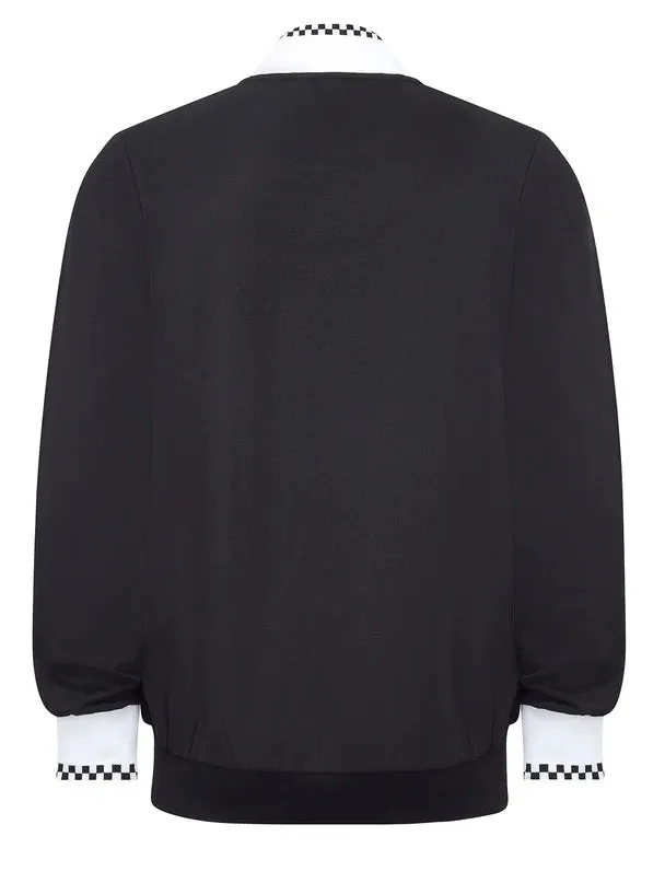 Merc Mens Checkerboard Trim Track Top
