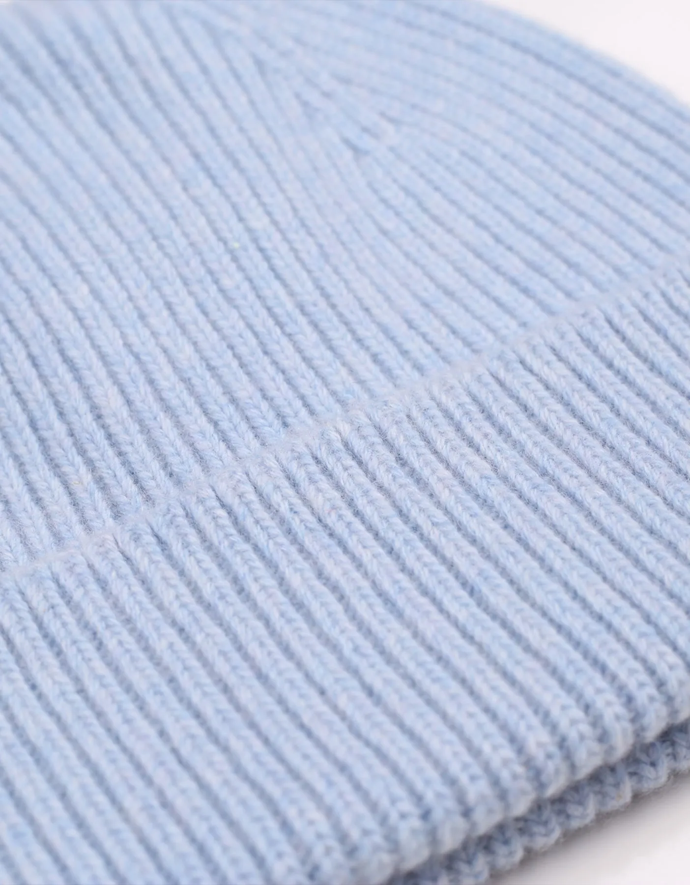 Merino Wool Beanie - Polar Blue