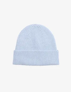 Merino Wool Beanie - Polar Blue