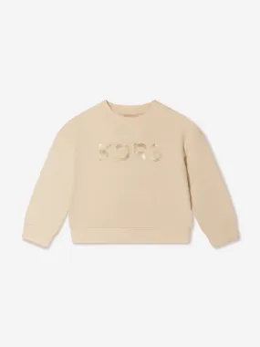 Michael Kors Girls Metallic Logo Sweatshirt