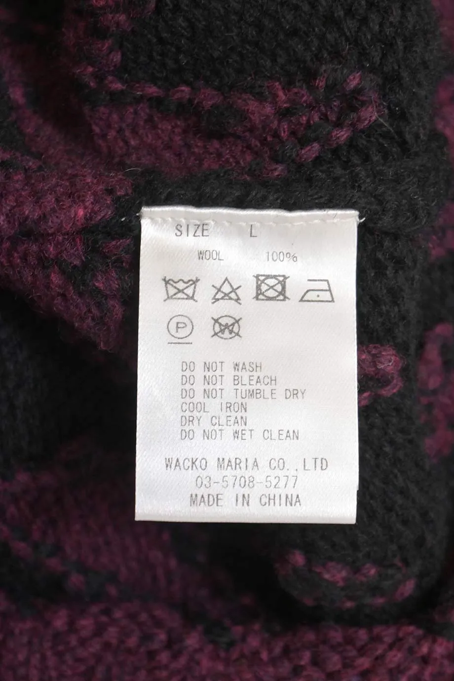 [MW227] Wacko Maria x Guilty Parties Tokyo | Jumper
