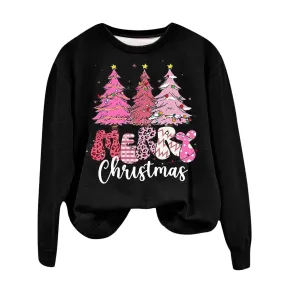 New Women's Christmas tree Pullover Sweatshirt  for women