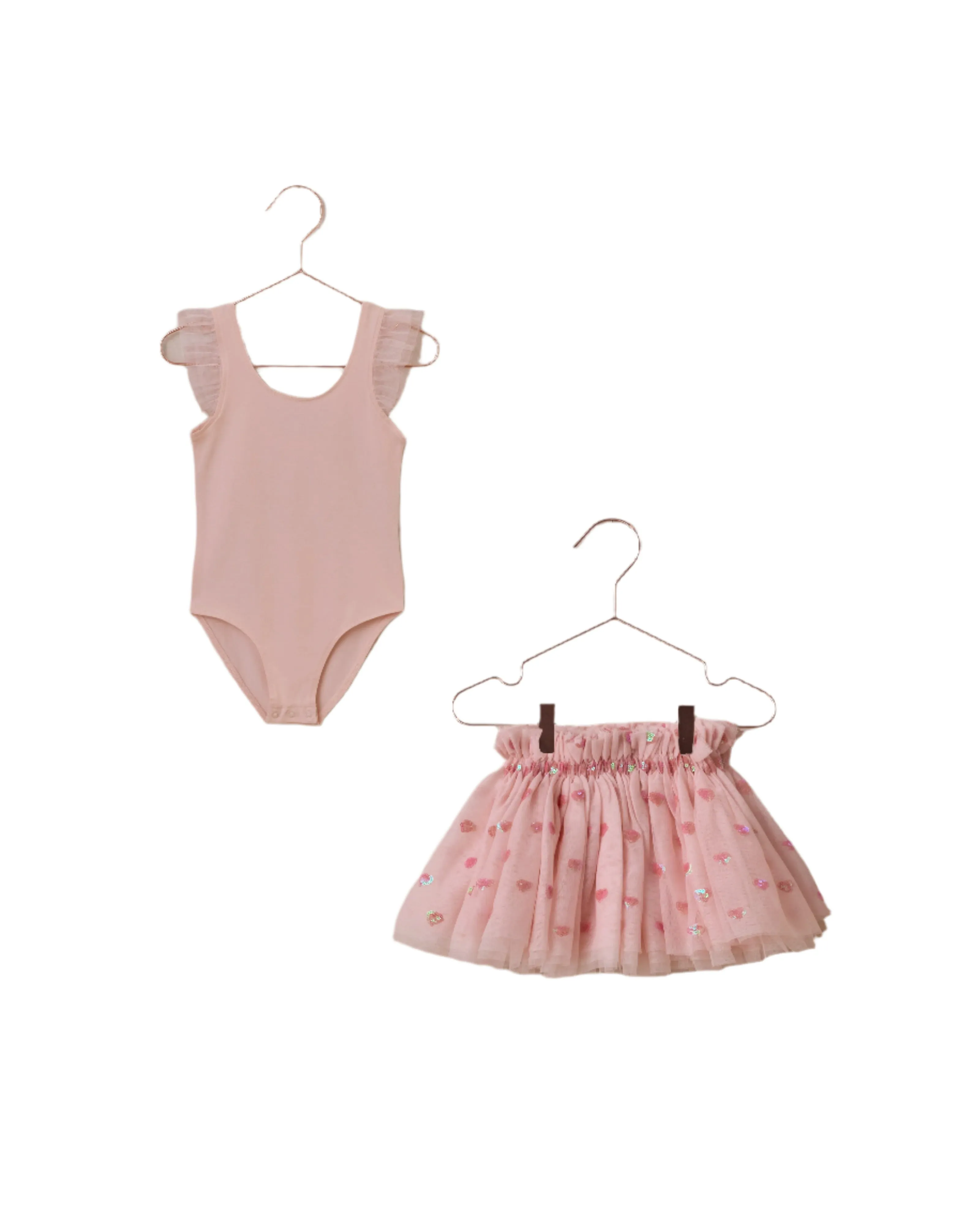 Noralee infant & girls hearts lottie tutu set