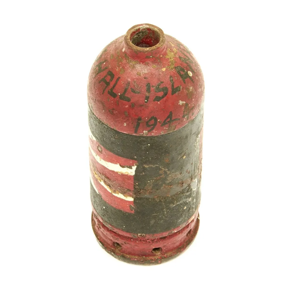 Original Japanese WWII Marshall Islands Type 89 Knee Mortar Trench Art Ashtray - 1944
