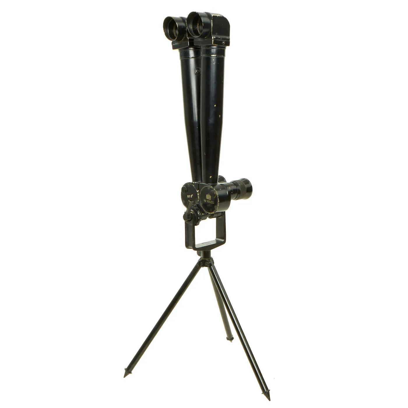 Original Japanese WWII Nikko 8 x 6 Rabbit Ear Small Artillery Periscope Binoculars With Tripod