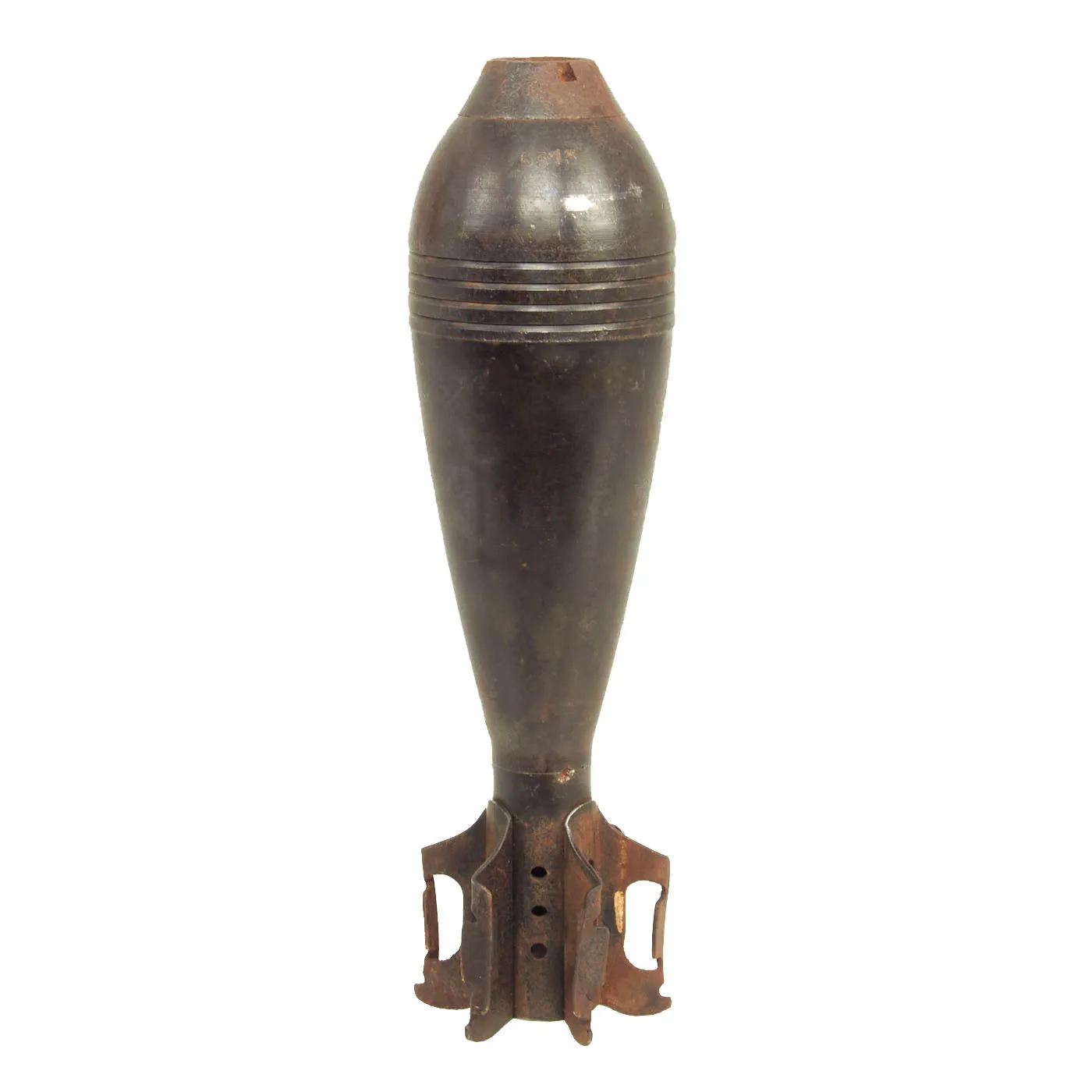 Original Japanese WWII Type 100 HE 81mm Inert Mortar Round - Dated 1943