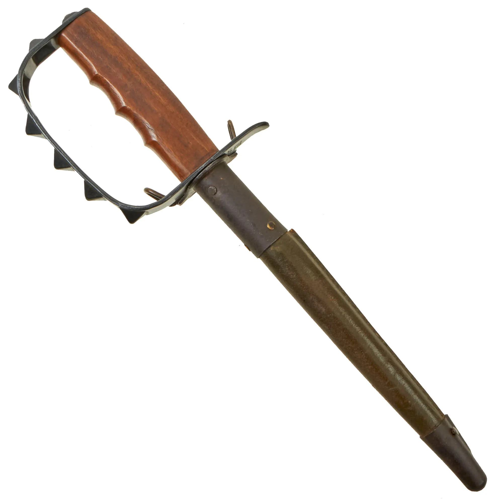 Original U.S. WWI Excellent Unissued Condition M1917 Trench Knife by L.F. & C. dated 1917 with Scabbard by Jewell