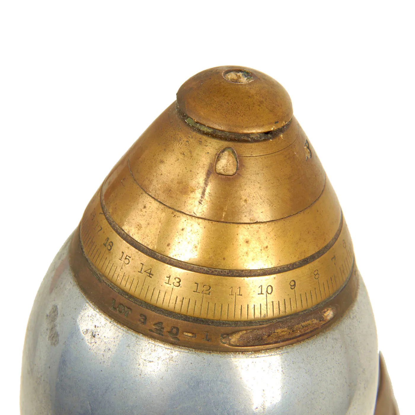 Original U.S. WWI Inert US M-1916 Gun 75mm Shell Trench Art Lamp With M-1907 Scovill Fuze - Fully Functional