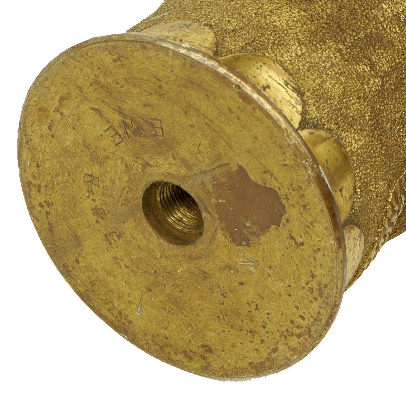 Original U.S WWII 3-inch/50-caliber Gun Brass Cartridge Dragon Trench Art Lamp