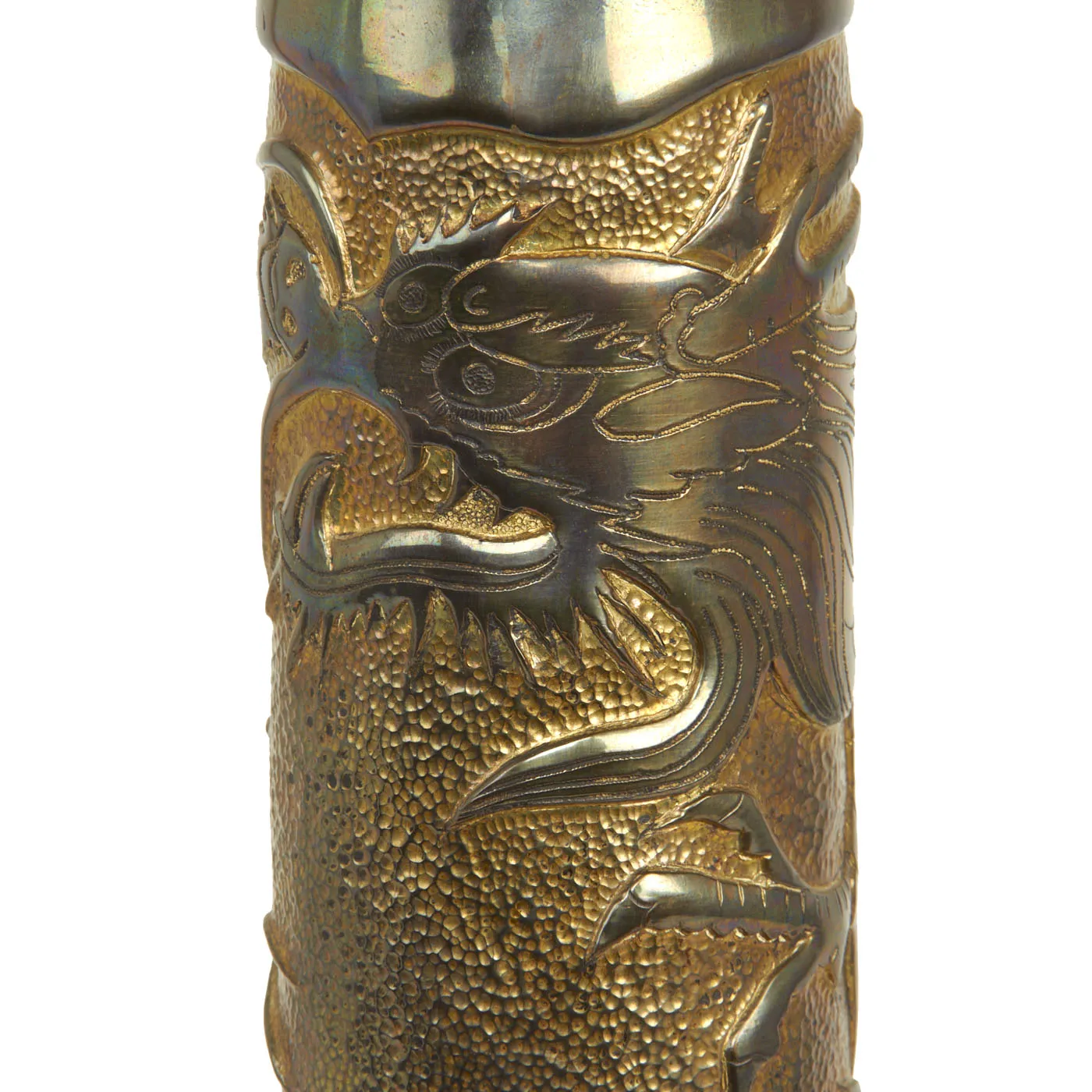 Original U.S. WWII Inert US Navy 3 Inch / 50 Caliber Shell Trench Art Lamp With Wiring
