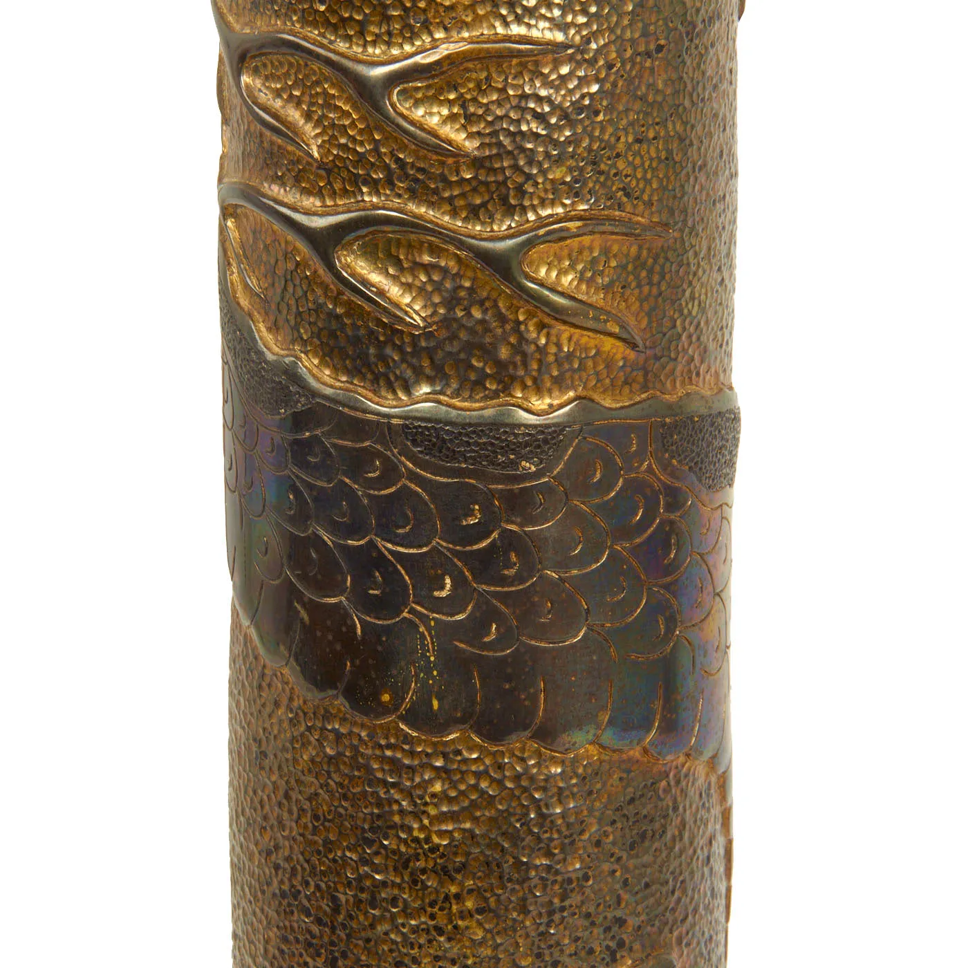 Original U.S. WWII Inert US Navy 3 Inch / 50 Caliber Shell Trench Art Lamp With Wiring