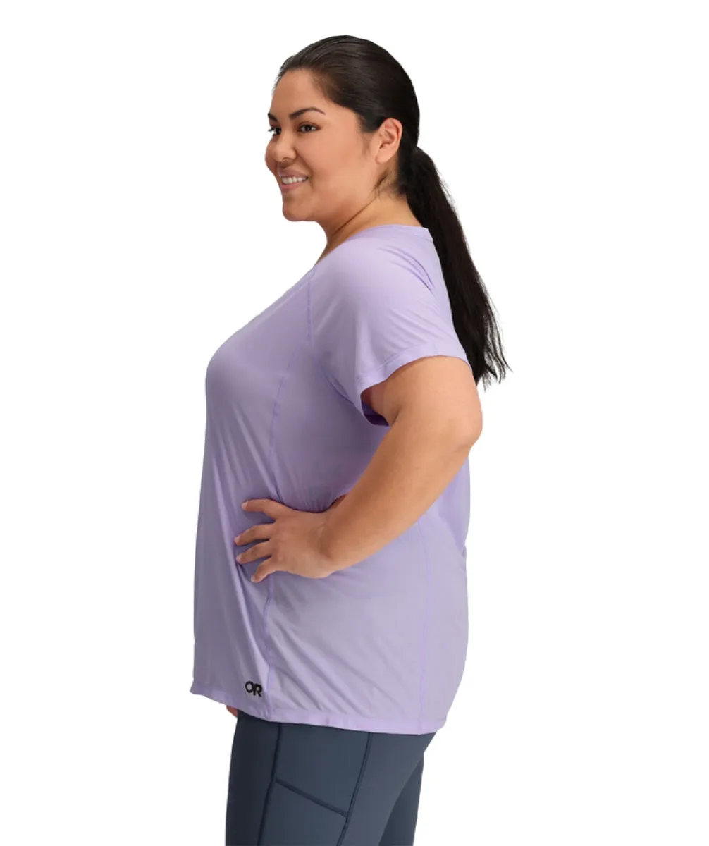 Outdoor Research Echo Womens Plus Size T-Shirt Lavender 2X - 3X