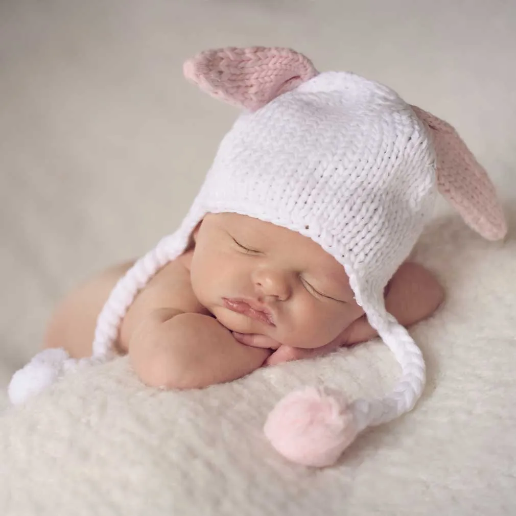 Pink Bunny Ears Hat
