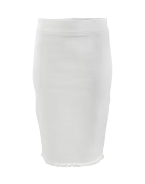 Pull-On Stretch Pencil Skirt