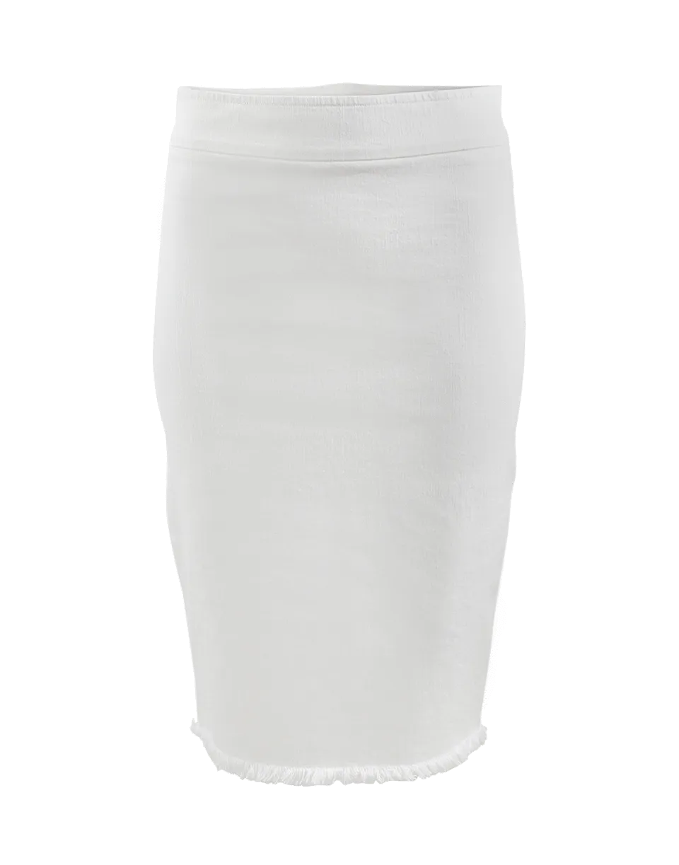 Pull-On Stretch Pencil Skirt