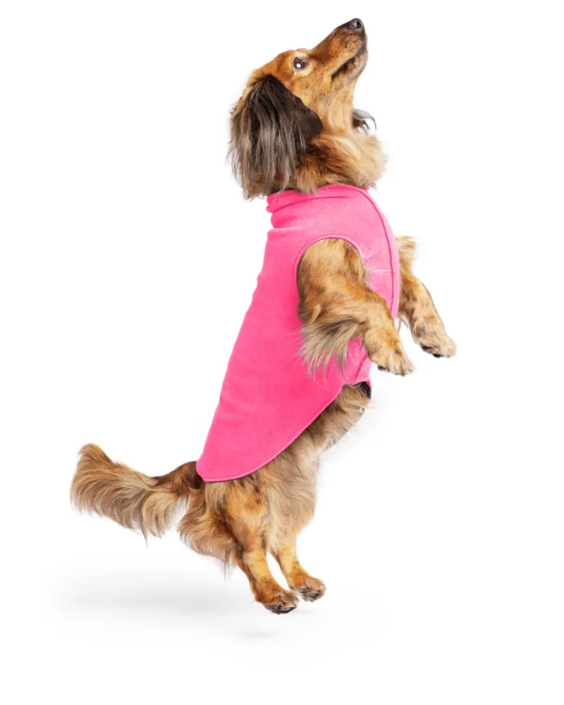 Pullover Stretch Dog Fleece in Neon Pink (Made in the USA)