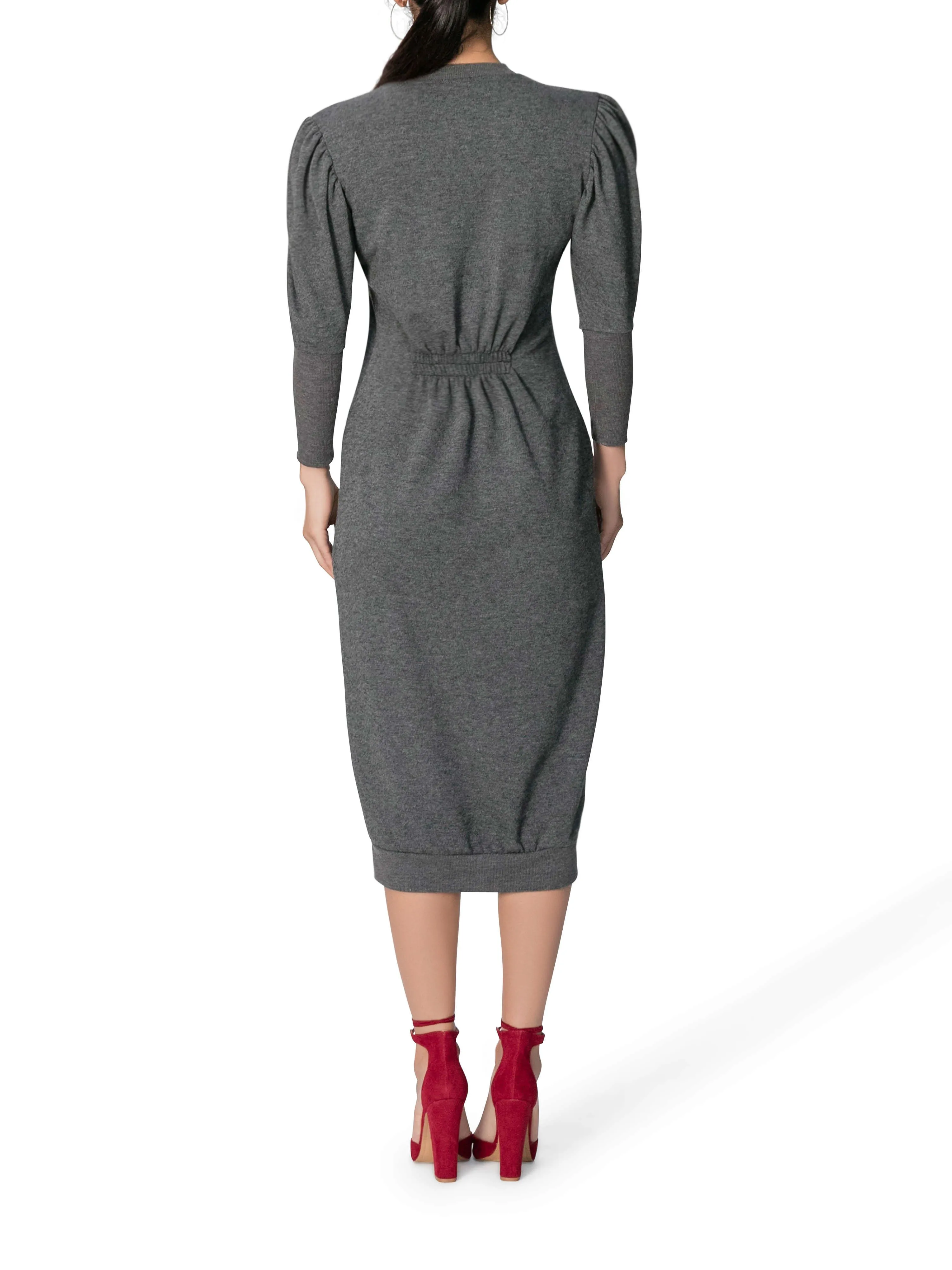 "Halle" Grey Sweater Dress