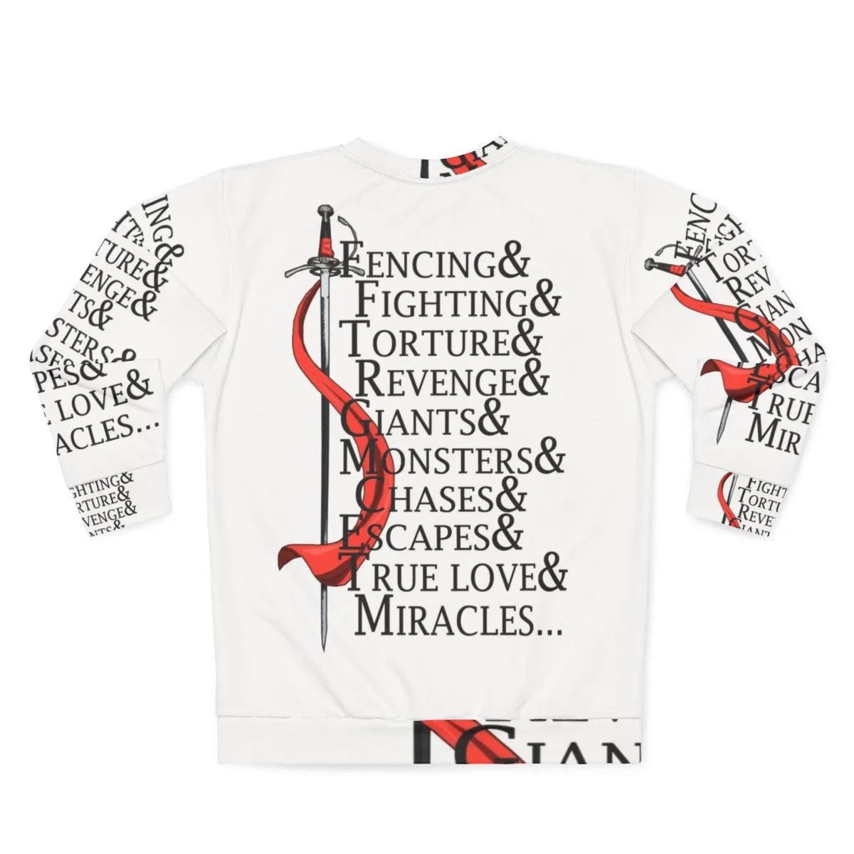 "The Princess Bride" Inspired Sweatshirt with Quotes